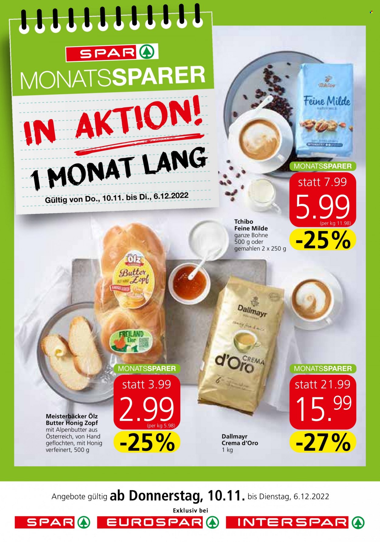 Angebote SPAR - 10.11.2022 - 6.12.2022. Seite 1