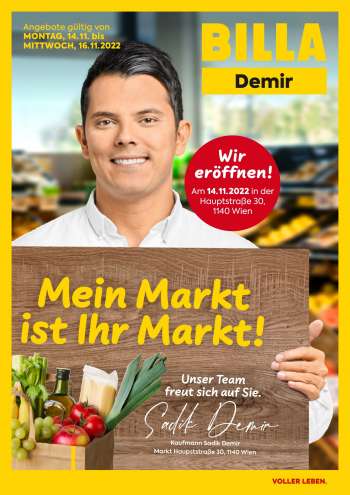 Angebote Billa - 14.11.2022 - 16.11.2022.