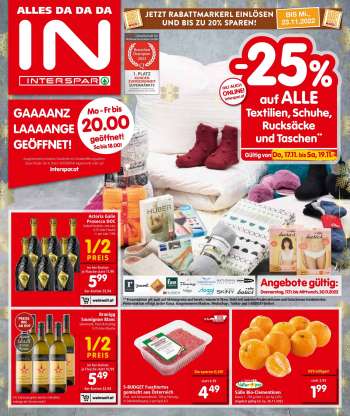 Angebote INTERSPAR - 17.11.2022 - 30.11.2022.