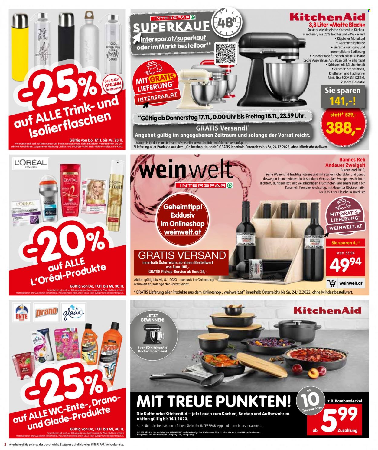 Angebote INTERSPAR - 17.11.2022 - 30.11.2022. Seite 2