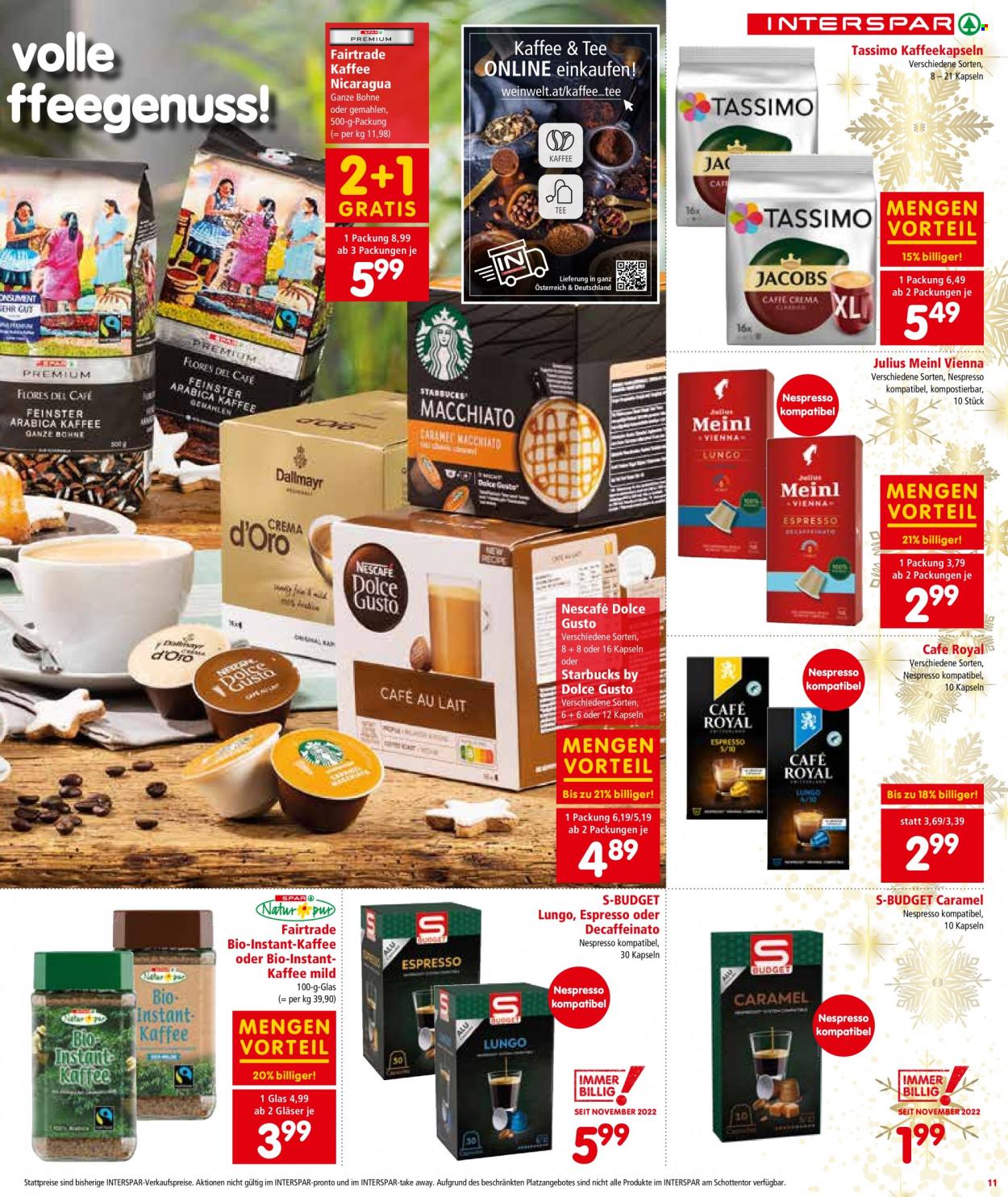 Angebote INTERSPAR - 17.11.2022 - 30.11.2022. Seite 11