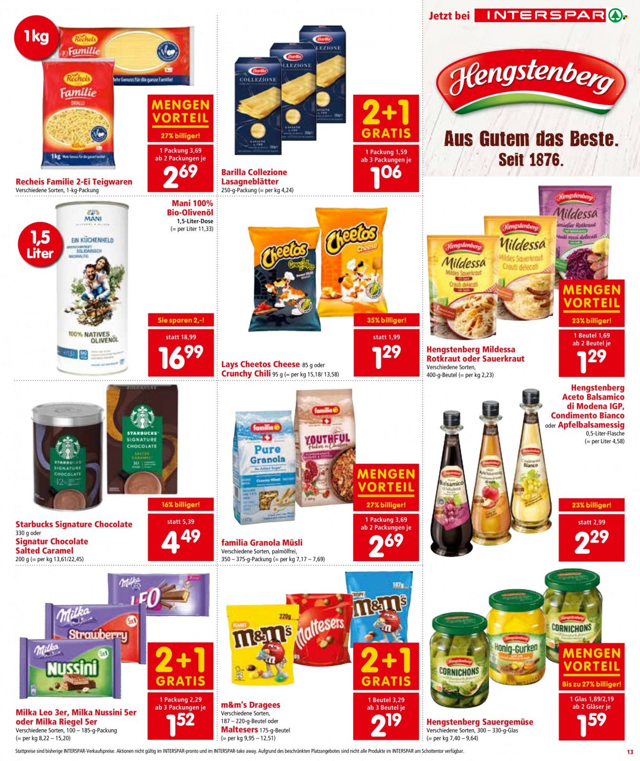 Angebote INTERSPAR - 17.11.2022 - 30.11.2022. Seite 13