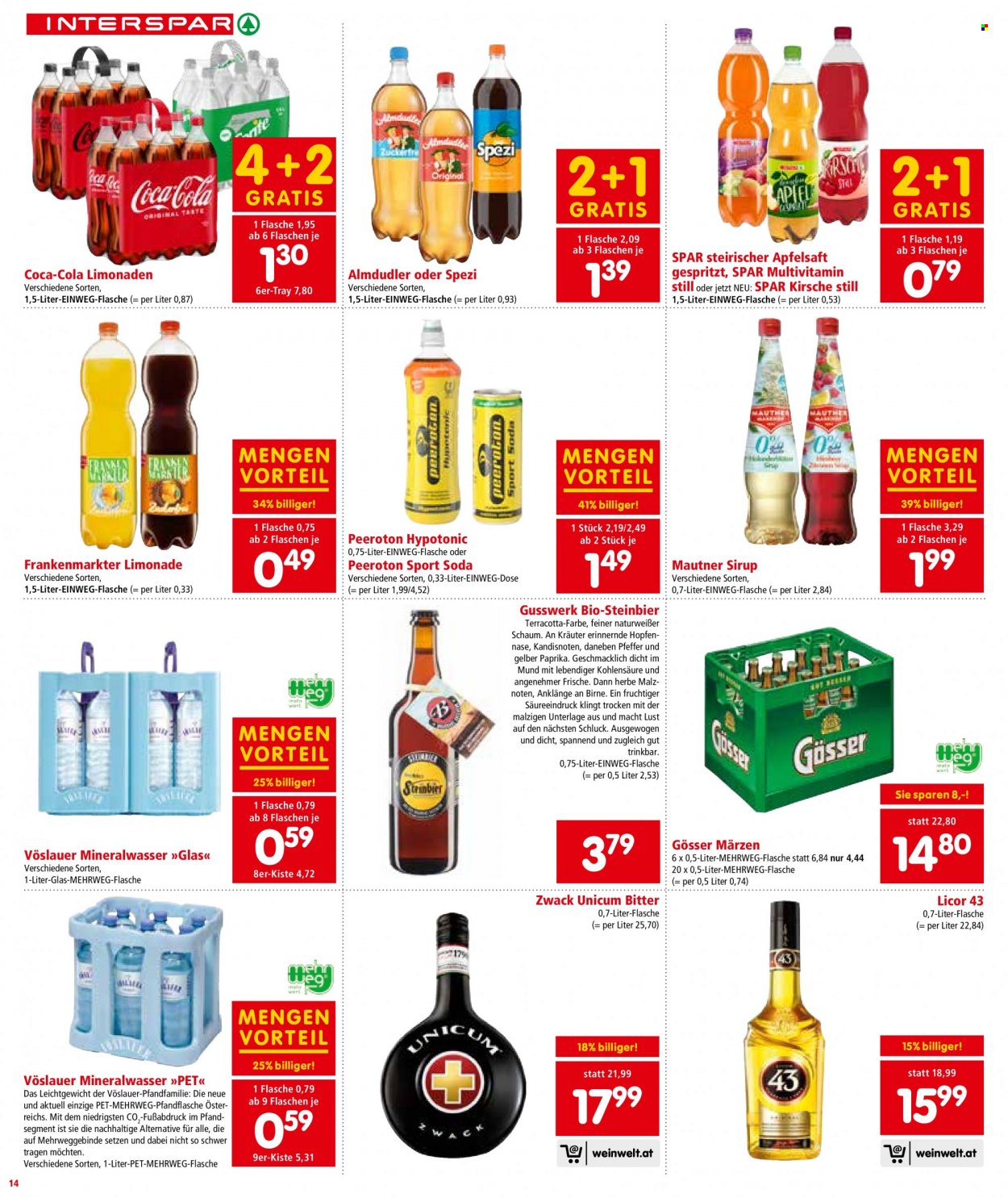 Angebote INTERSPAR - 17.11.2022 - 30.11.2022. Seite 14