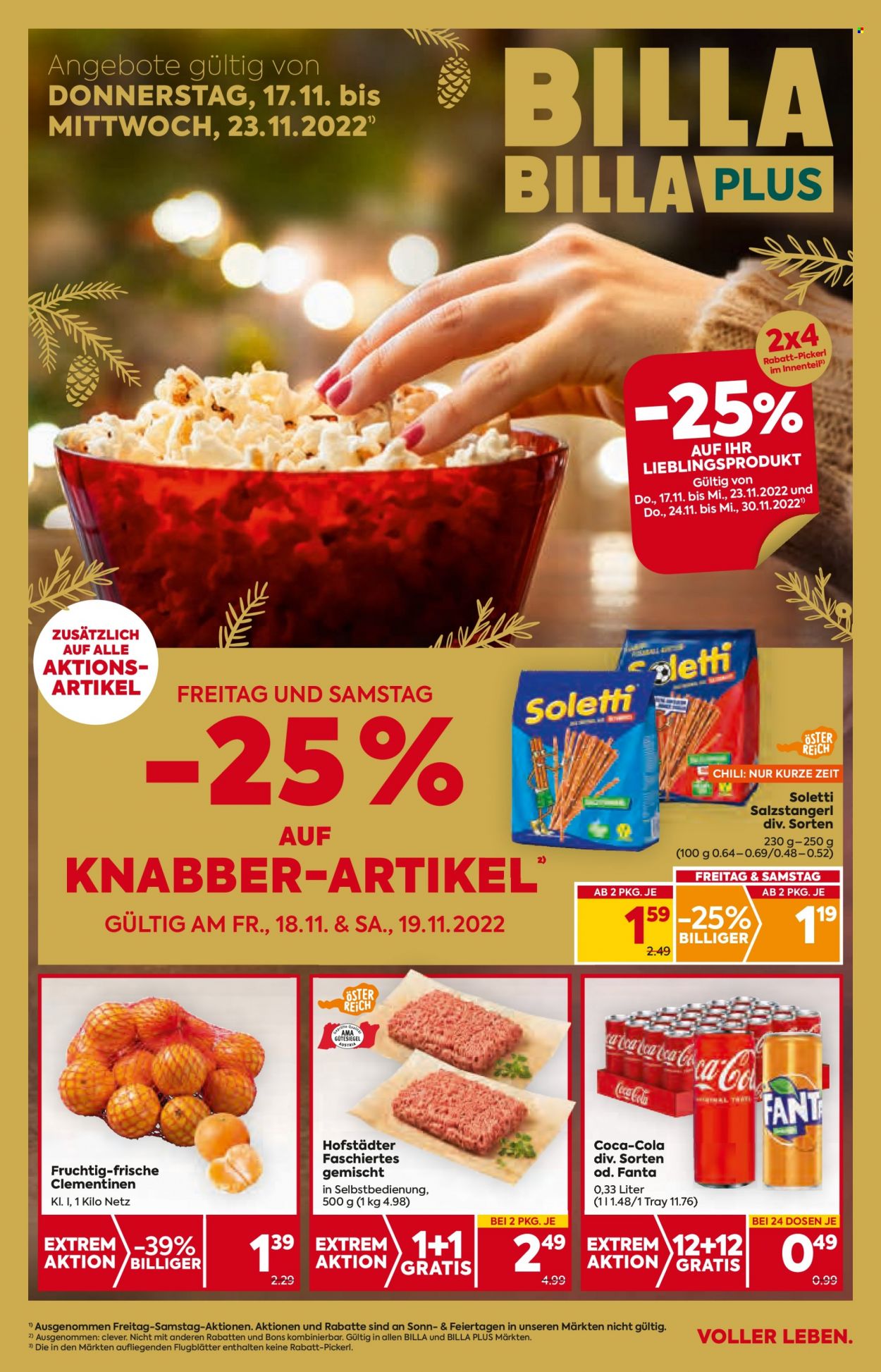 Angebote Billa - 17.11.2022 - 23.11.2022. Seite 1