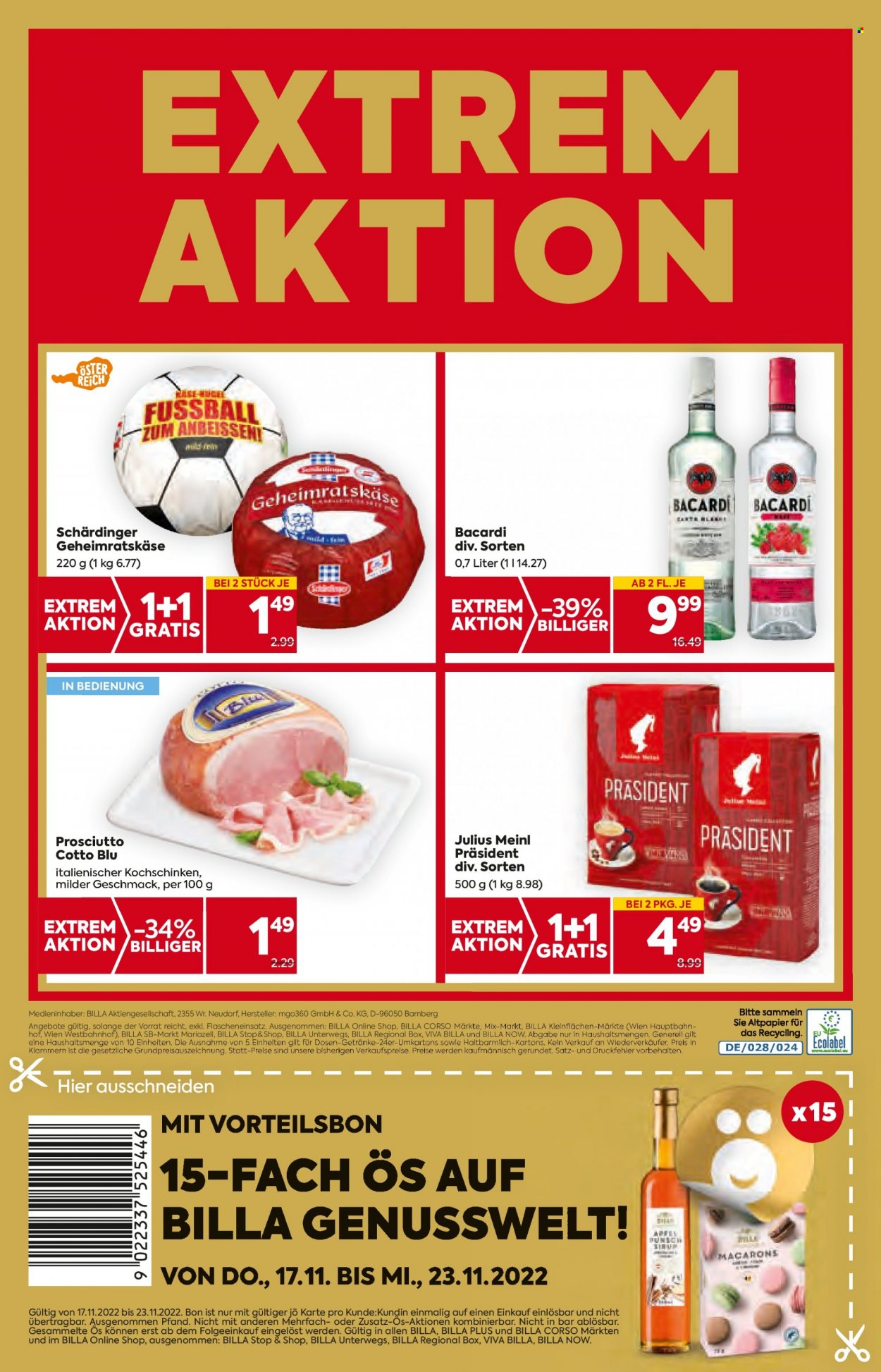 Angebote Billa - 17.11.2022 - 23.11.2022. Seite 20