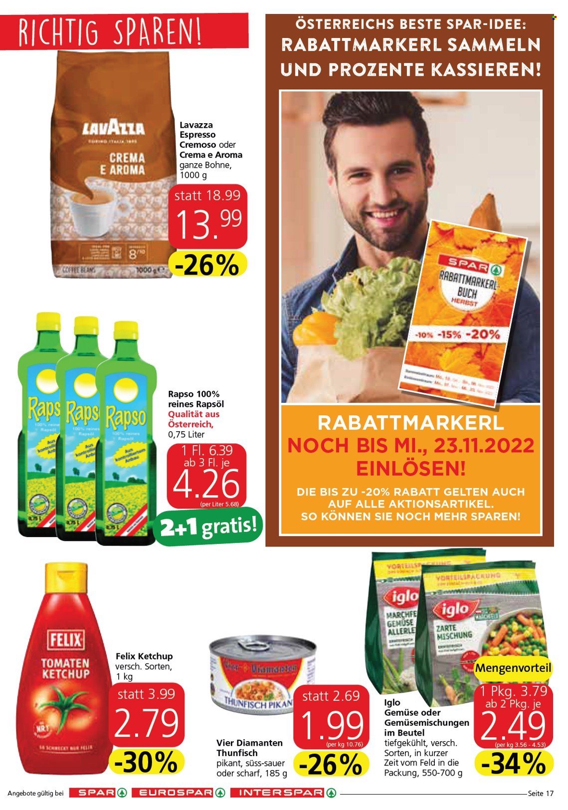 Angebote INTERSPAR - 17.11.2022 - 30.11.2022. Seite 17