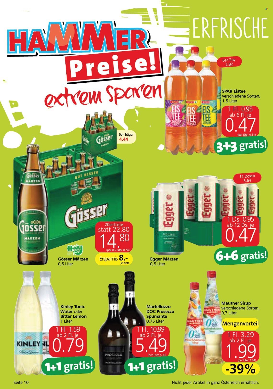 Angebote EUROSPAR - 17.11.2022 - 30.11.2022. Seite 10