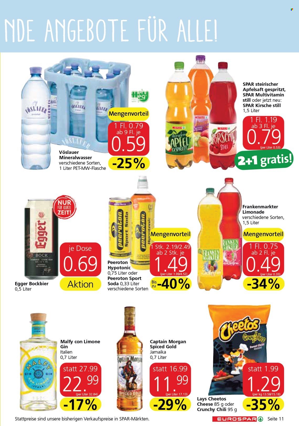 Angebote EUROSPAR - 17.11.2022 - 30.11.2022. Seite 11