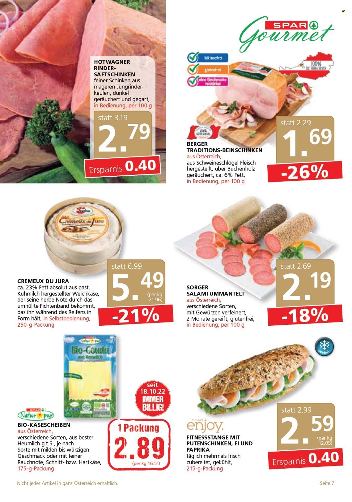 Angebote SPAR - 17.11.2022 - 30.11.2022. Seite 7