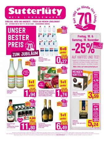 Angebote Sutterlüty - 17.11.2022 - 22.11.2022.