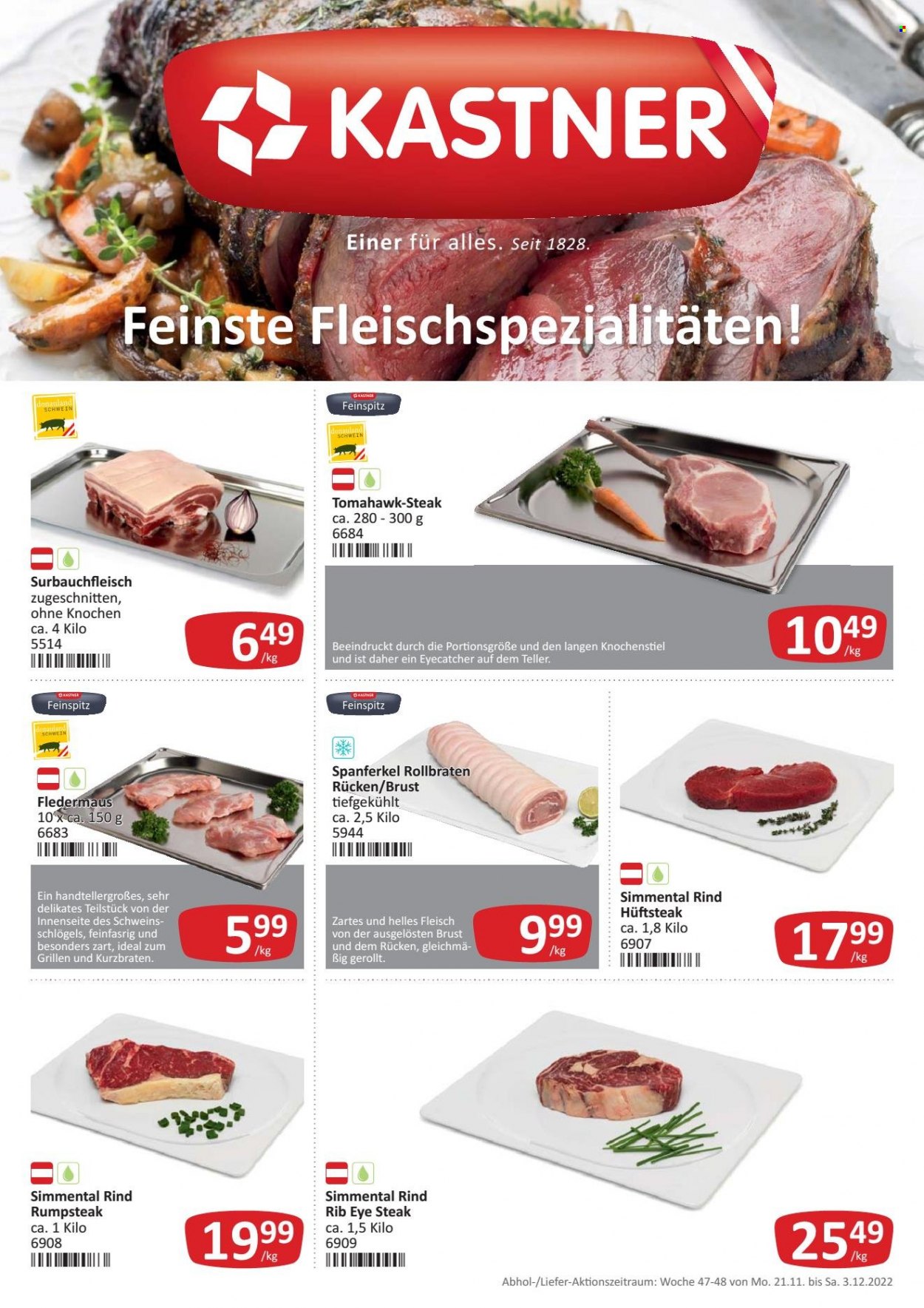 Angebote KASTNER - 21.11.2022 - 3.12.2022. Seite 1