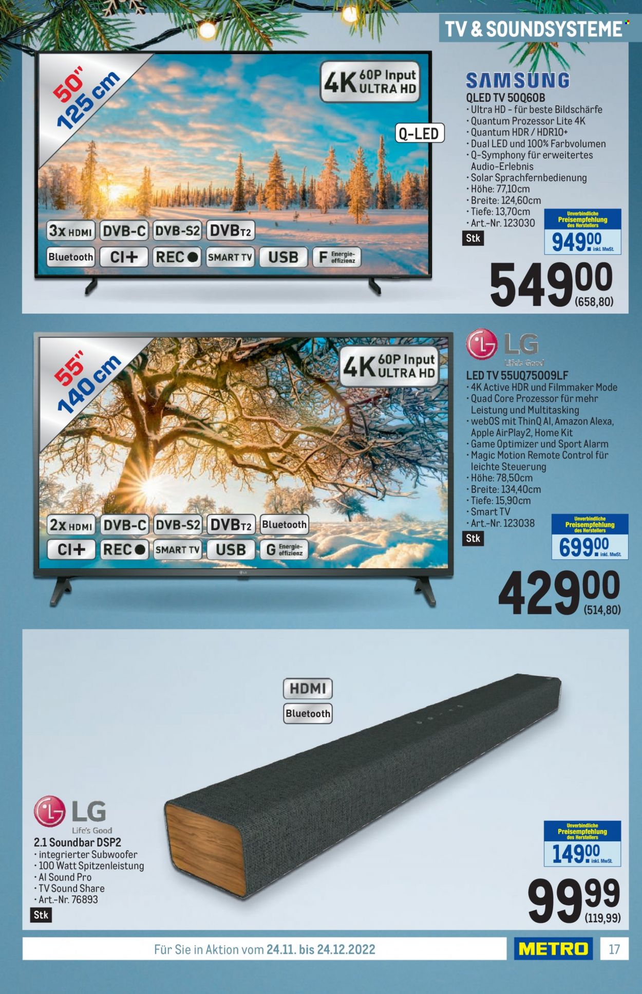 Angebote Metro - 24.11.2022 - 24.12.2022. Seite 17