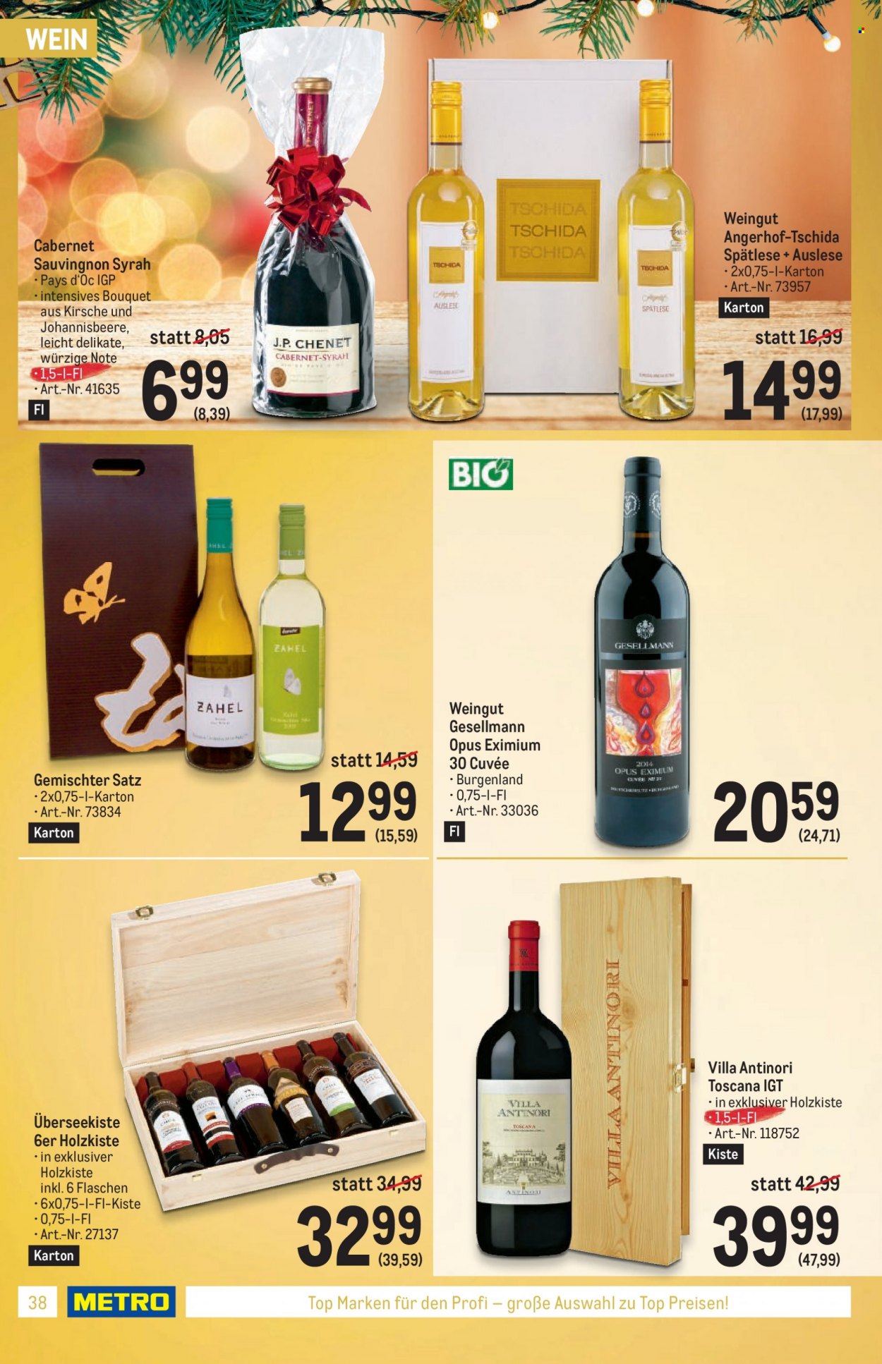 Angebote Metro - 24.11.2022 - 24.12.2022. Seite 38