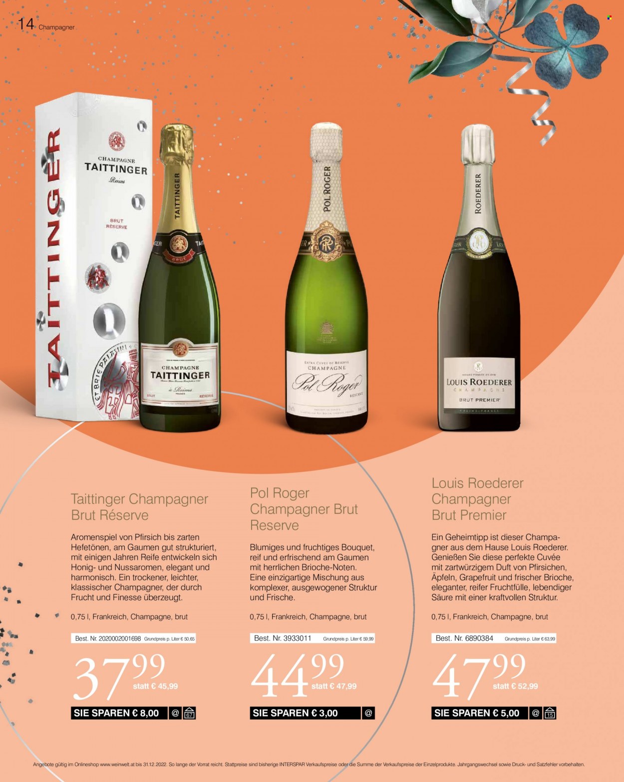 Angebote INTERSPAR - 10.11.2022 - 31.12.2022. Seite 14