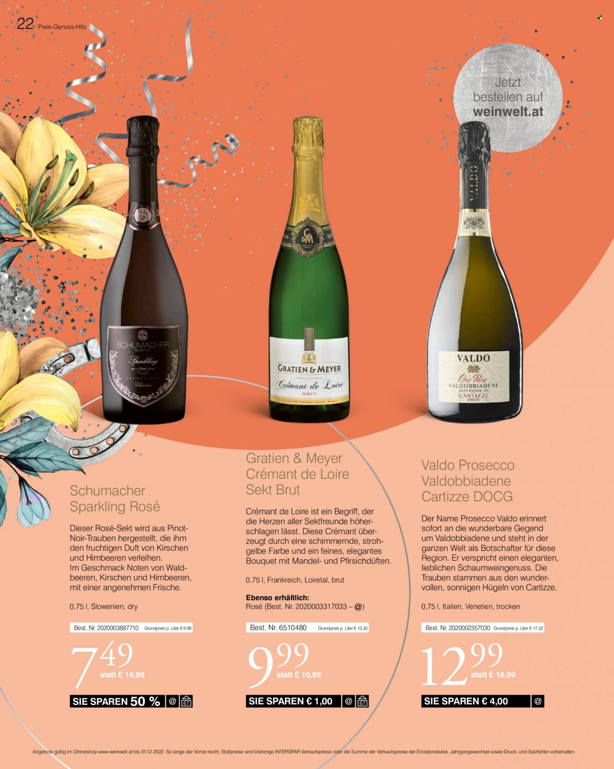 Angebote INTERSPAR - 10.11.2022 - 31.12.2022. Seite 22