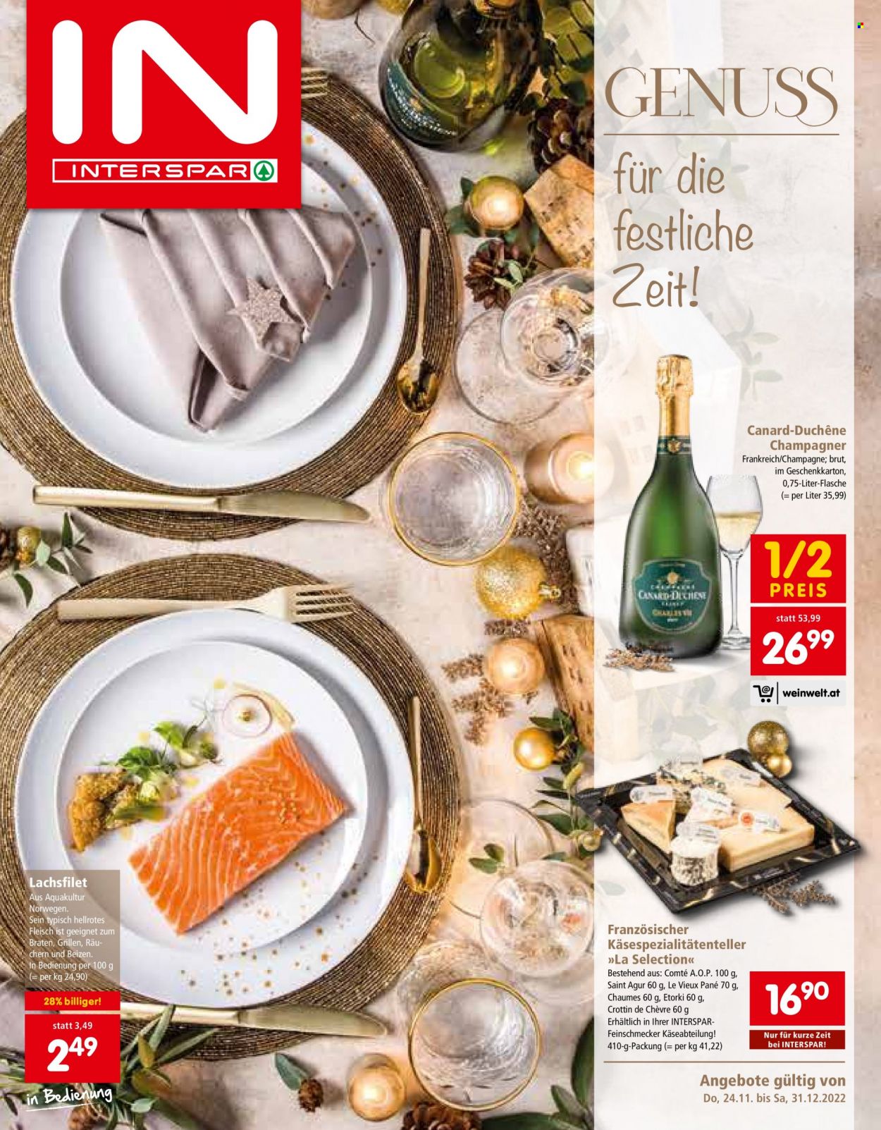 Angebote INTERSPAR - 24.11.2022 - 31.12.2022. Seite 1