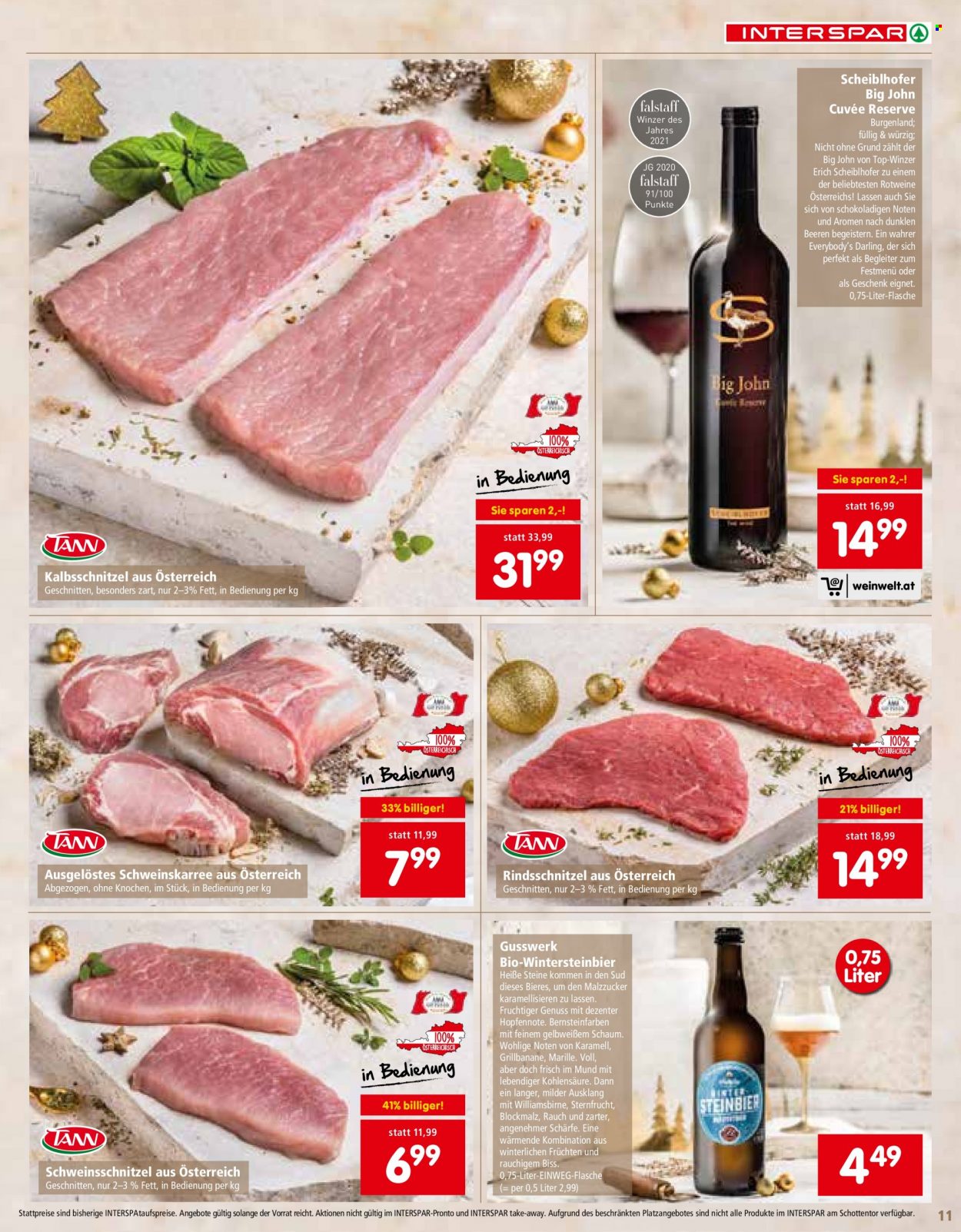 Angebote INTERSPAR - 24.11.2022 - 31.12.2022. Seite 11