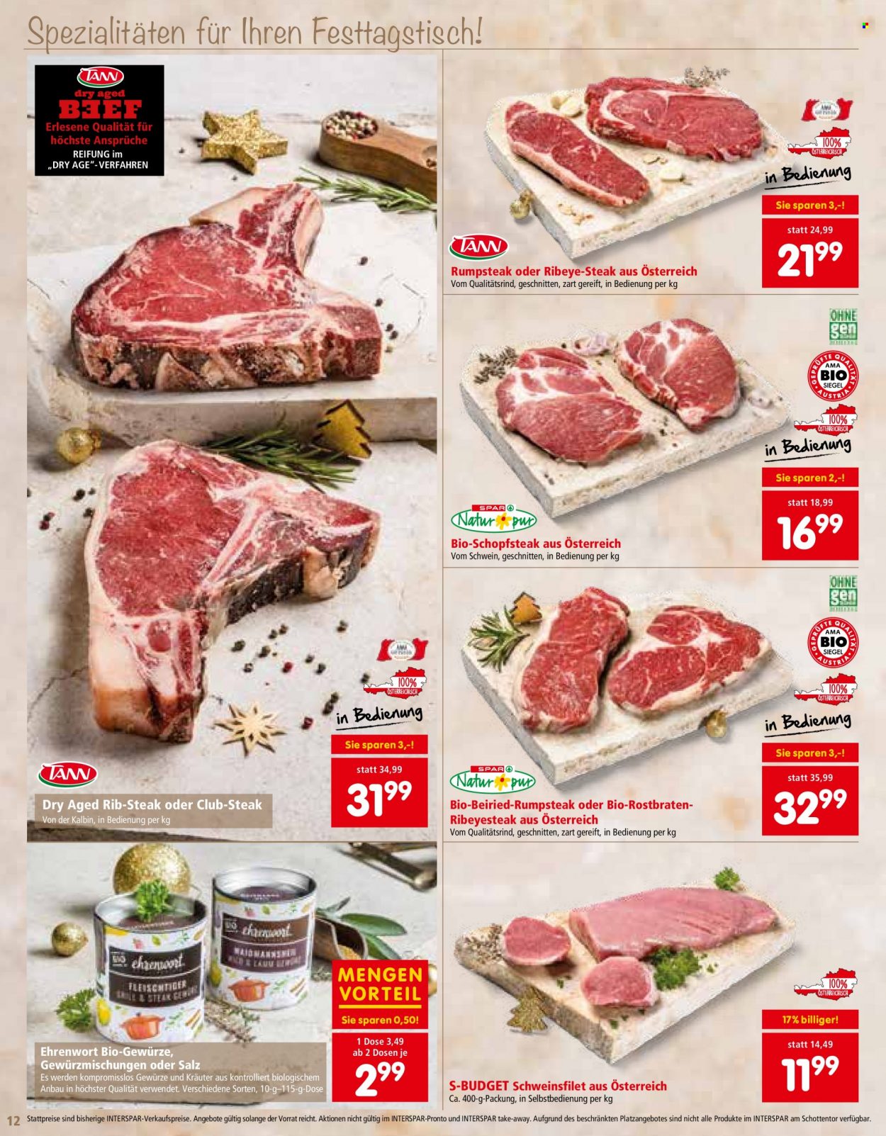 Angebote INTERSPAR - 24.11.2022 - 31.12.2022. Seite 12
