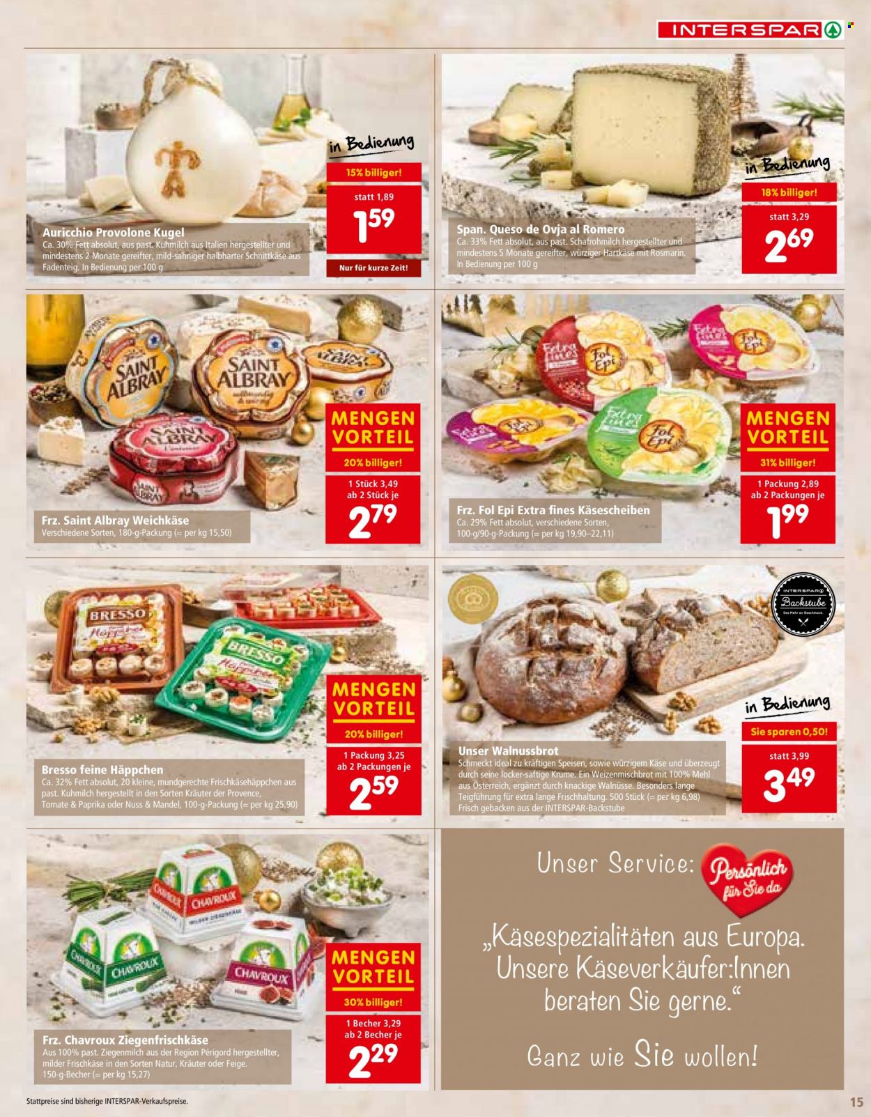 Angebote INTERSPAR - 24.11.2022 - 31.12.2022. Seite 15