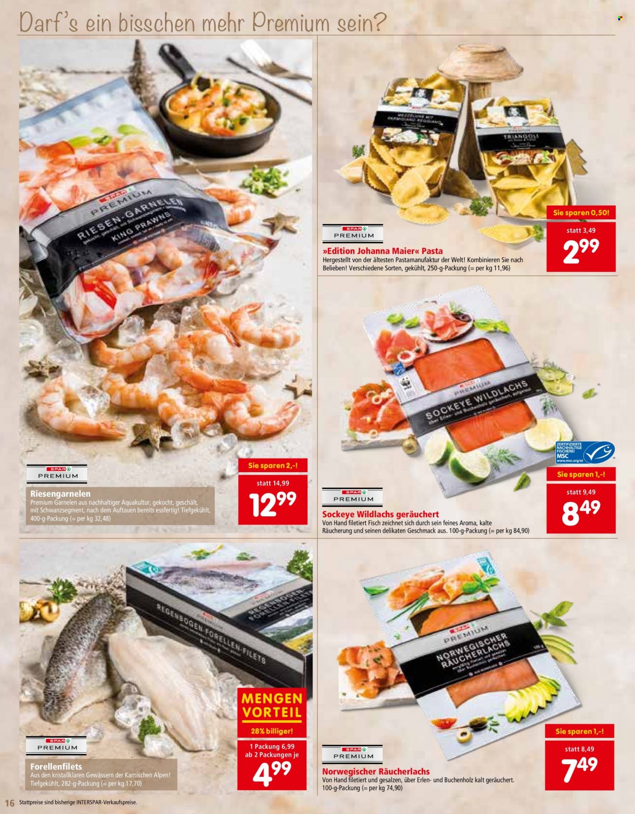 Angebote INTERSPAR - 24.11.2022 - 31.12.2022. Seite 16