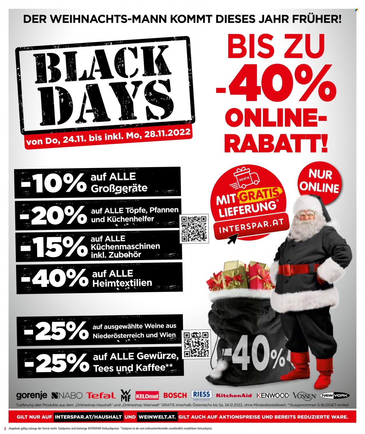 Angebote INTERSPAR - 24.11.2022 - 30.11.2022. Seite 2