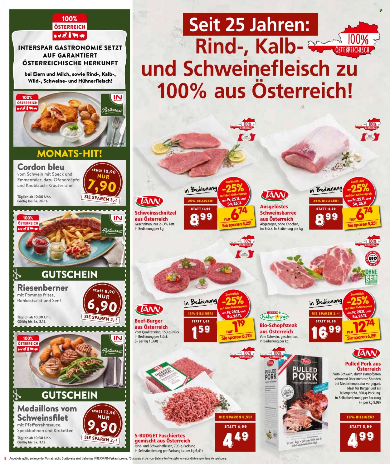Angebote INTERSPAR - 24.11.2022 - 30.11.2022. Seite 8