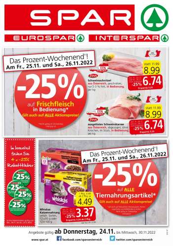 Angebote INTERSPAR - 24.11.2022 - 30.11.2022.