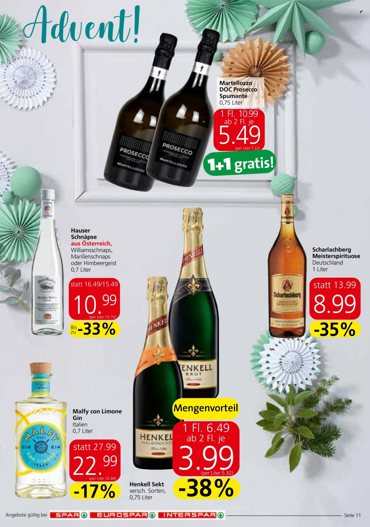 Angebote INTERSPAR - 24.11.2022 - 30.11.2022. Seite 11
