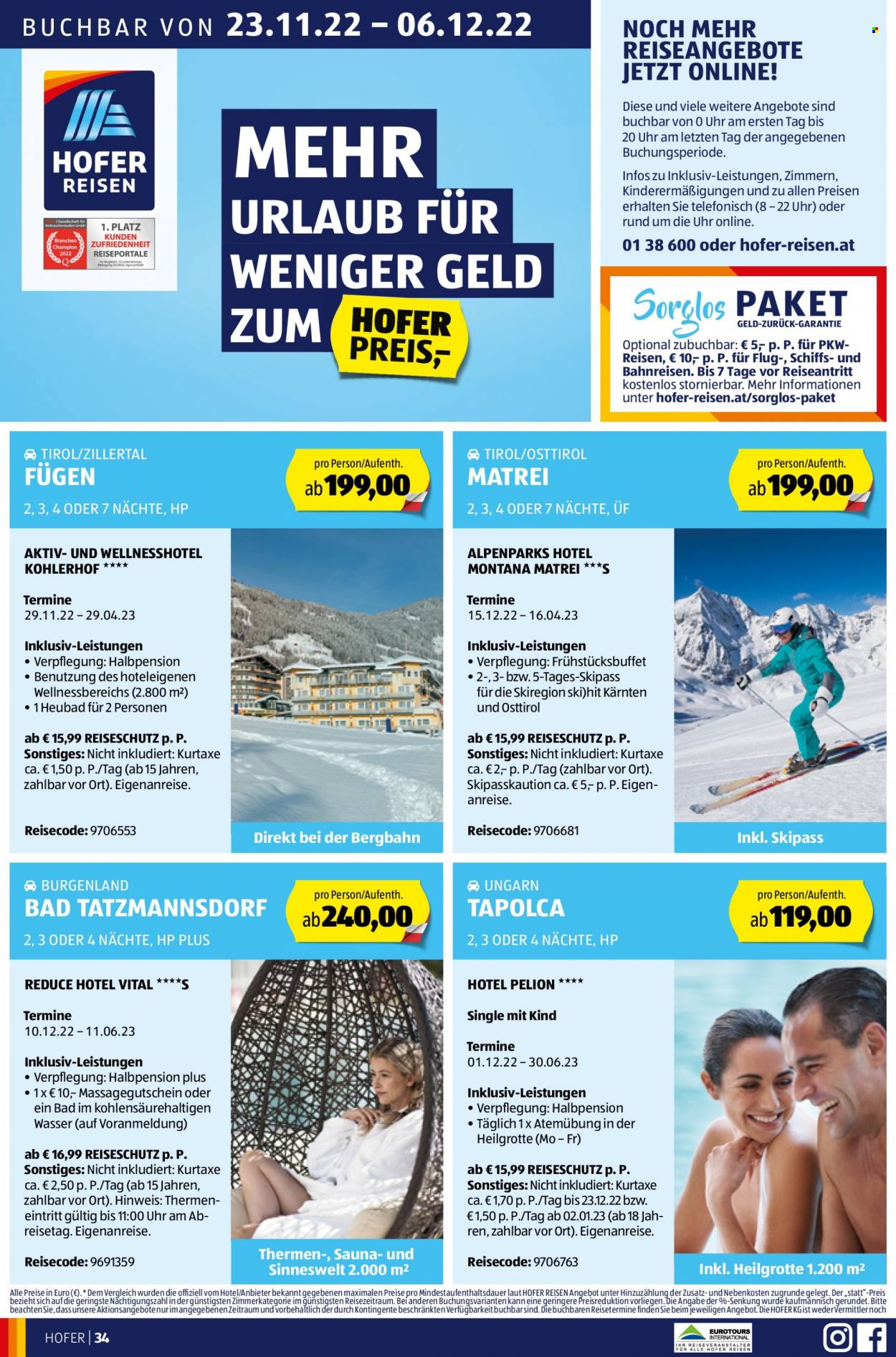 Angebote Hofer - 25.11.2022 - 1.12.2022. Seite 34