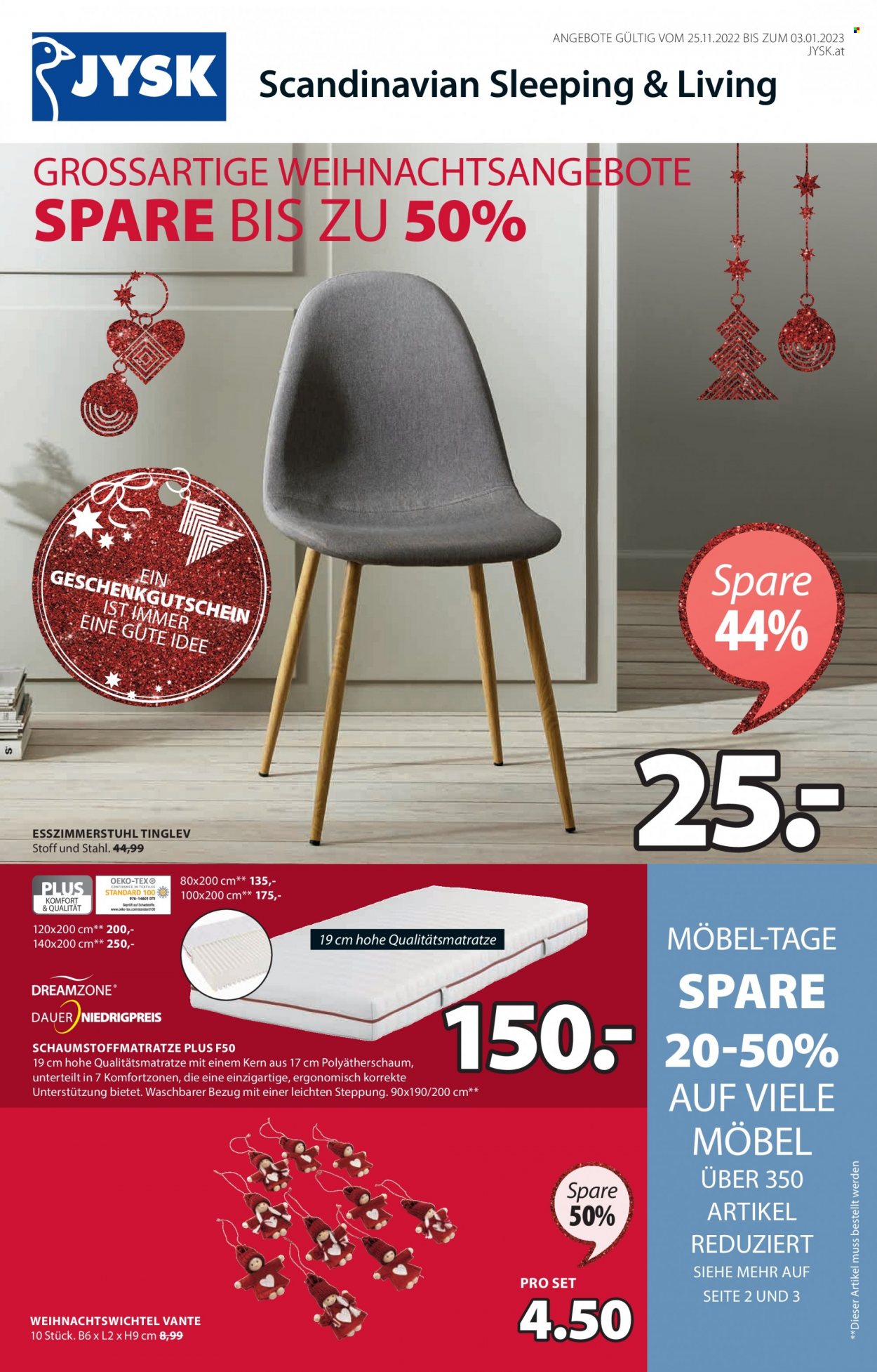 Angebote JYSK - 25.11.2022 - 3.1.2023. Seite 1