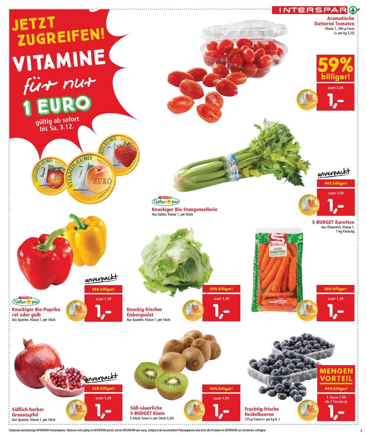 Angebote INTERSPAR - 1.12.2022 - 14.12.2022. Seite 3