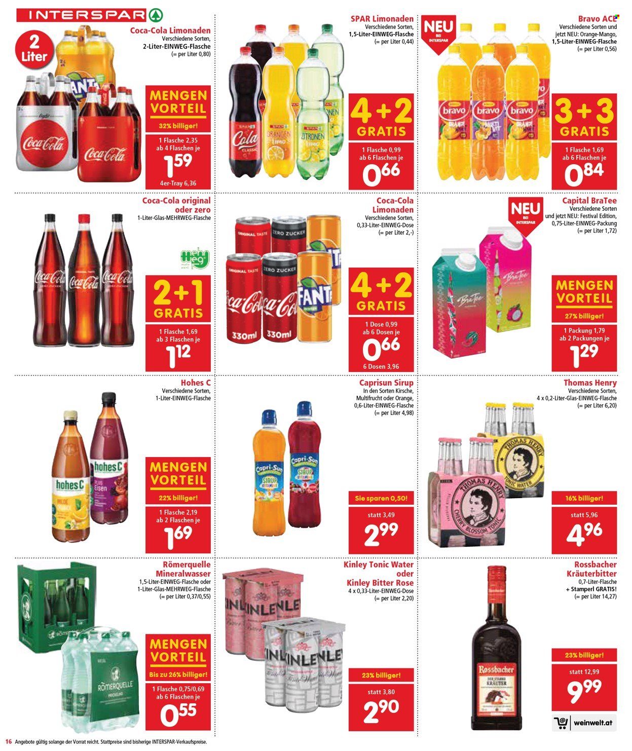 Angebote INTERSPAR - 1.12.2022 - 14.12.2022. Seite 16