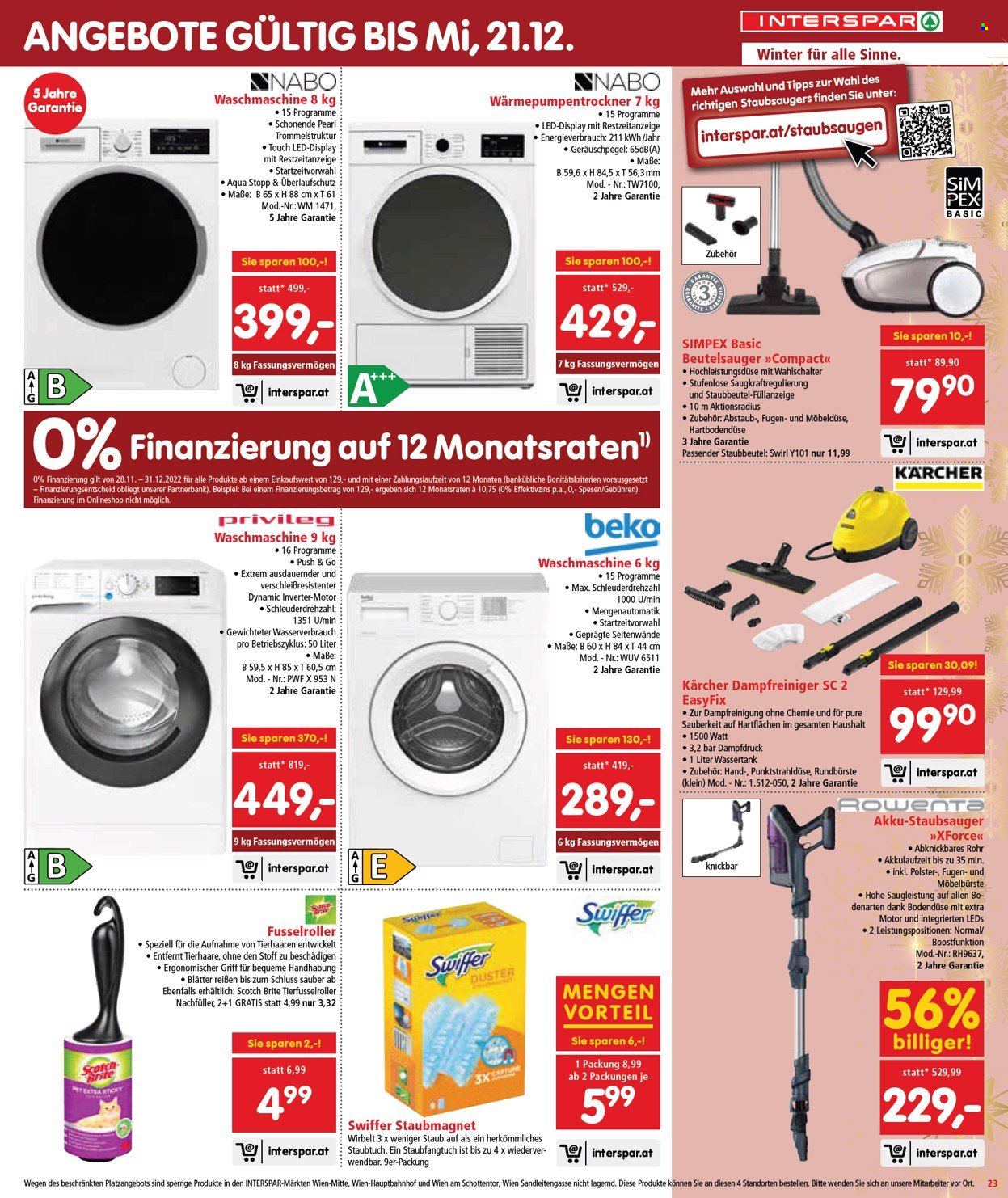 Angebote INTERSPAR - 1.12.2022 - 14.12.2022. Seite 23
