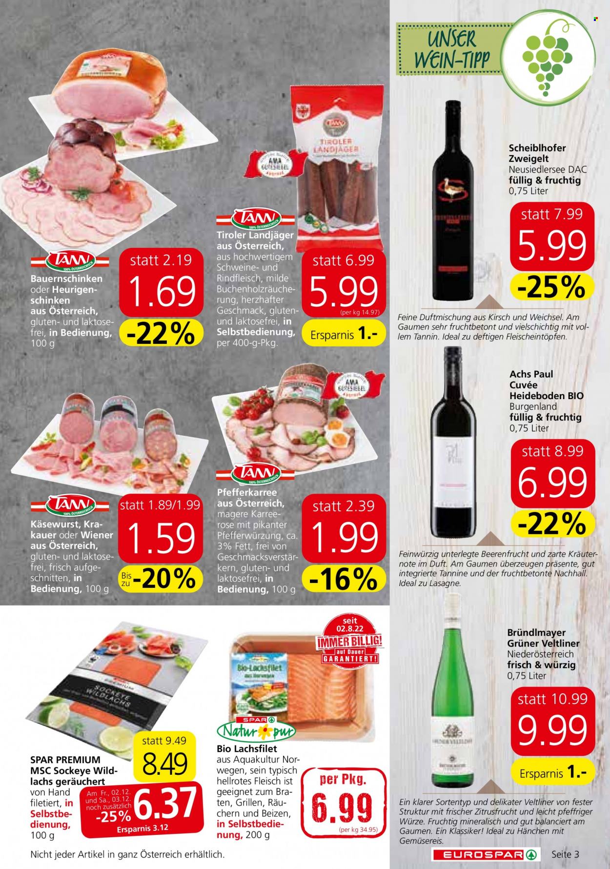 Angebote EUROSPAR - 1.12.2022 - 14.12.2022. Seite 3