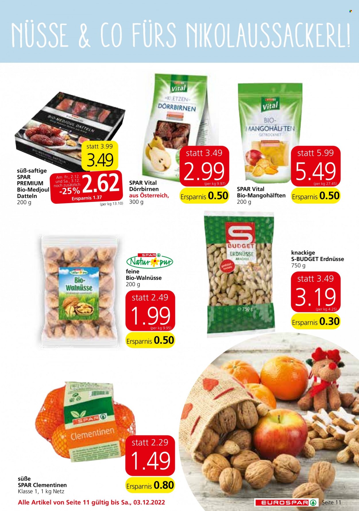 Angebote EUROSPAR - 1.12.2022 - 14.12.2022. Seite 11