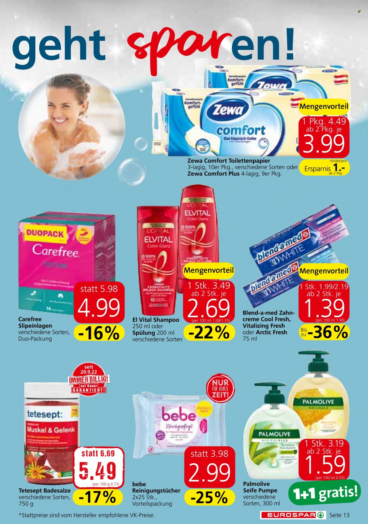 Angebote EUROSPAR - 1.12.2022 - 14.12.2022. Seite 13