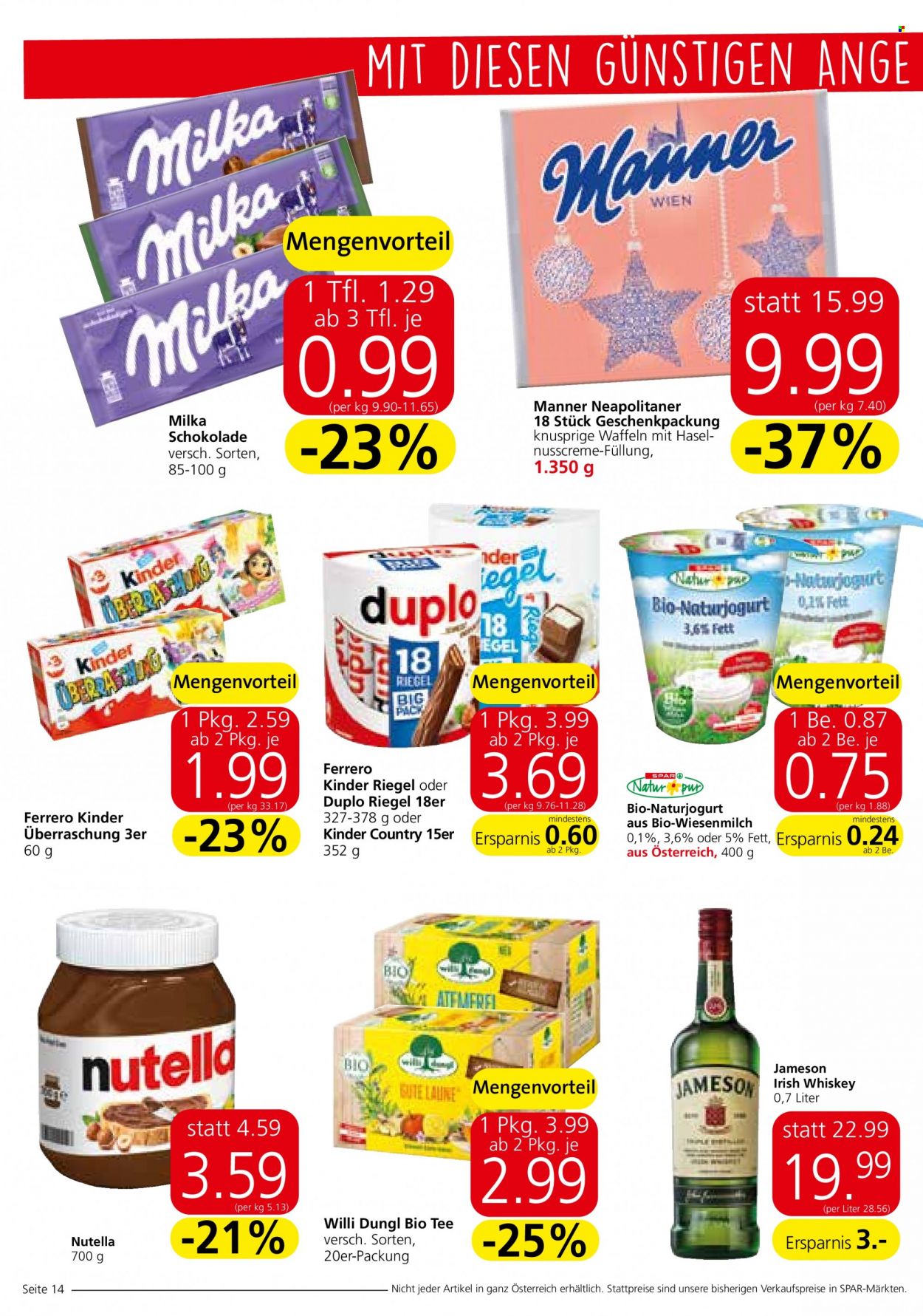 Angebote INTERSPAR - 1.12.2022 - 14.12.2022. Seite 14