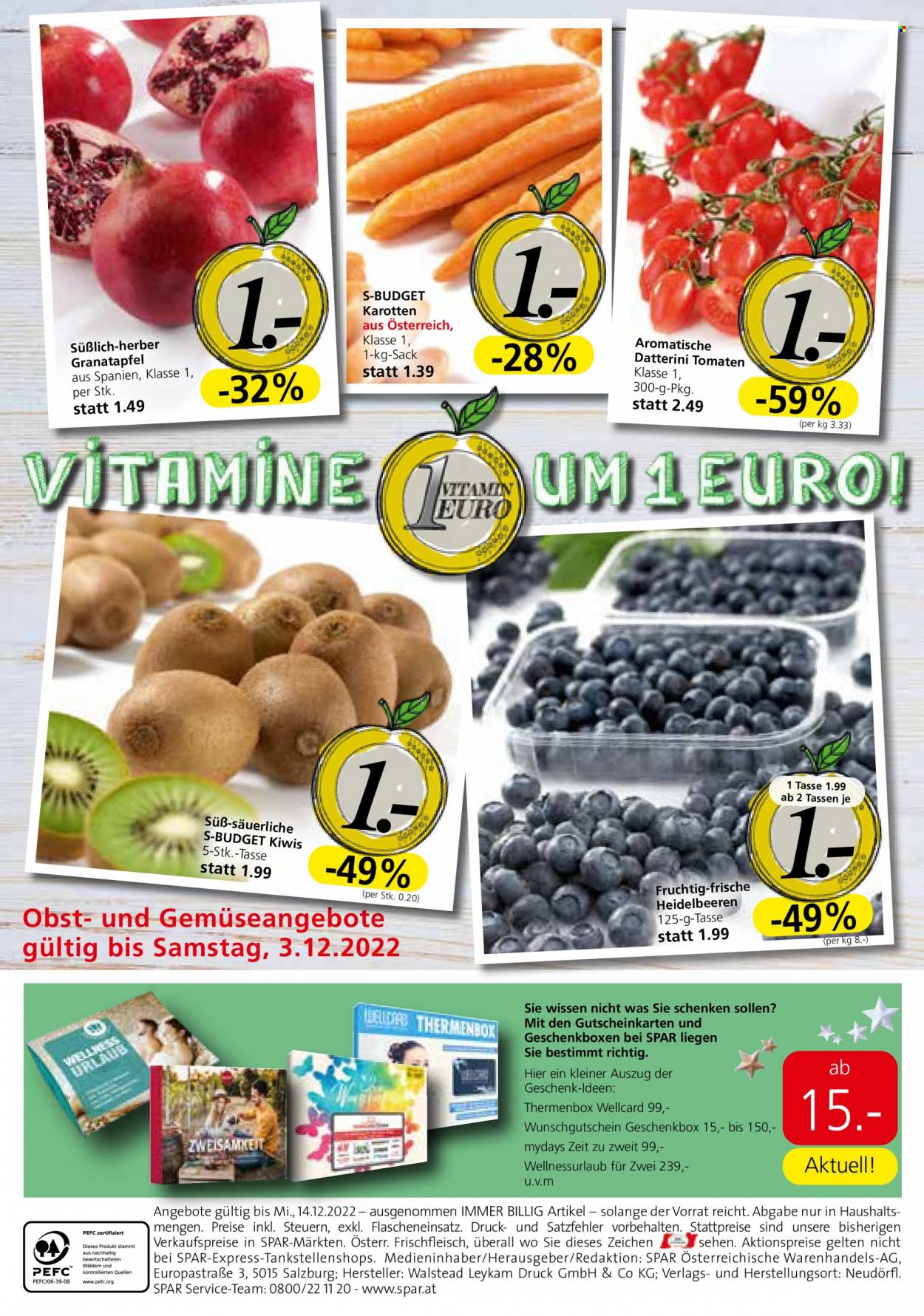 Angebote INTERSPAR - 1.12.2022 - 14.12.2022. Seite 20