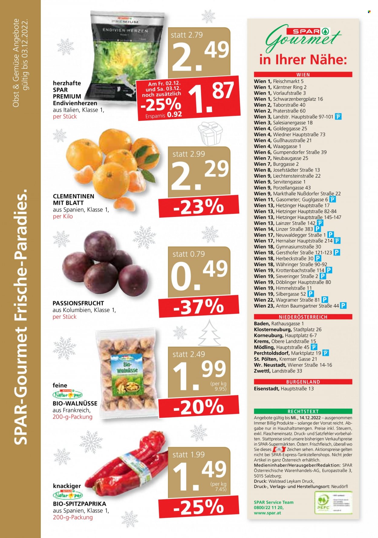 Angebote SPAR - 1.12.2022 - 14.12.2022. Seite 12