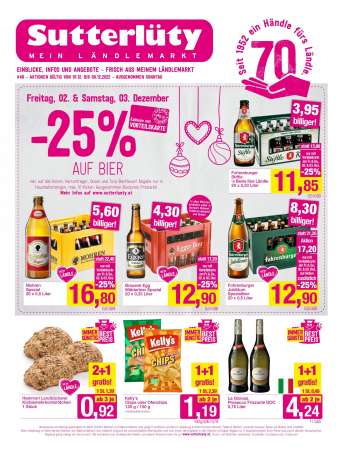 Angebote Sutterlüty - 1.12.2022 - 6.12.2022.