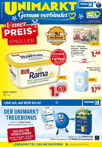 UNIMARKT Flugblatt