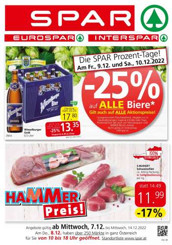 Angebote INTERSPAR - 7.12.2022 - 14.12.2022.