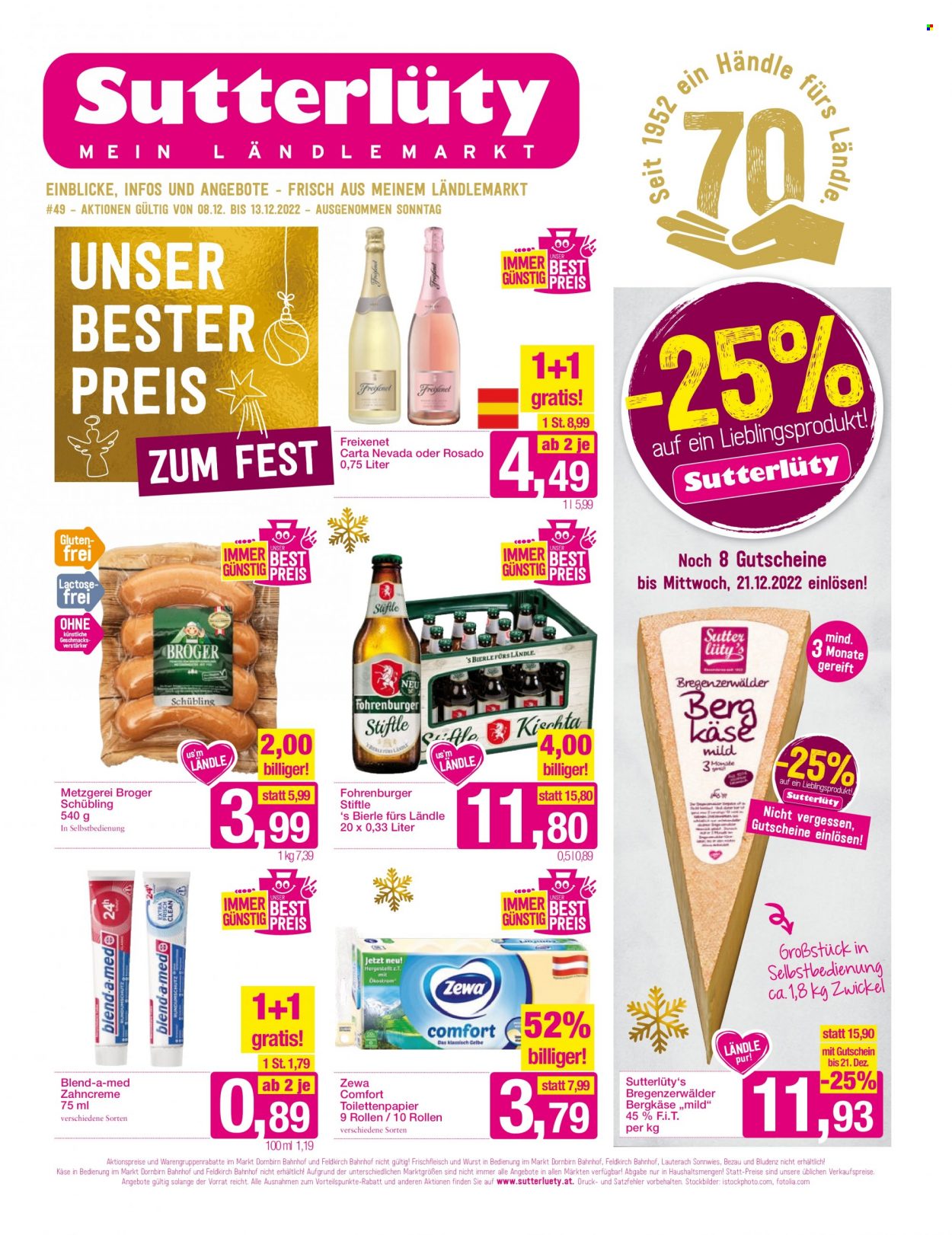 Angebote Sutterlüty - 8.12.2022 - 13.12.2022. Seite 1