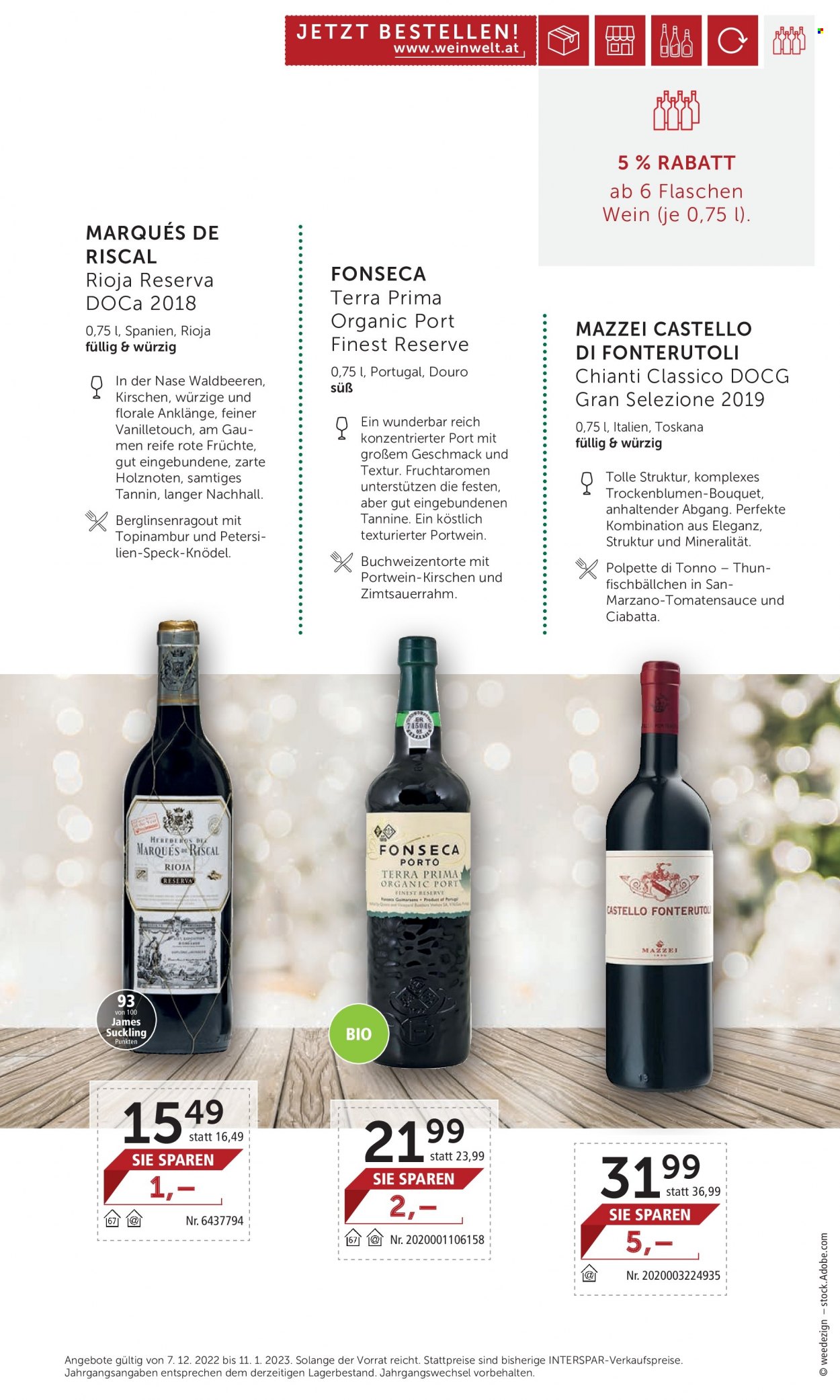Angebote INTERSPAR - 7.12.2022 - 11.1.2023. Seite 8