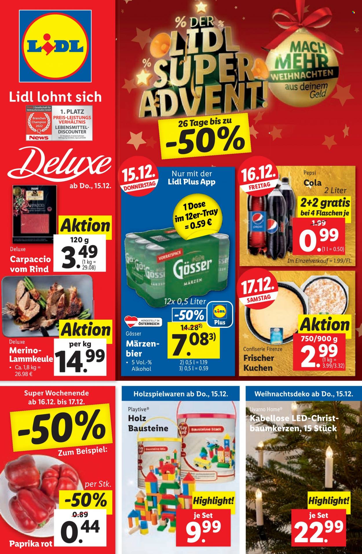 Angebote Lidl - 15.12.2022 - 21.12.2022. Seite 1