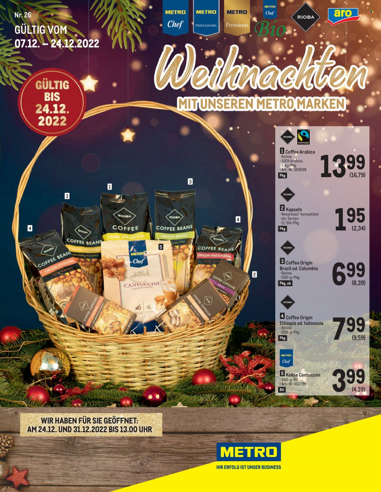 Angebote Metro - 7.12.2022 - 24.12.2022. Seite 1