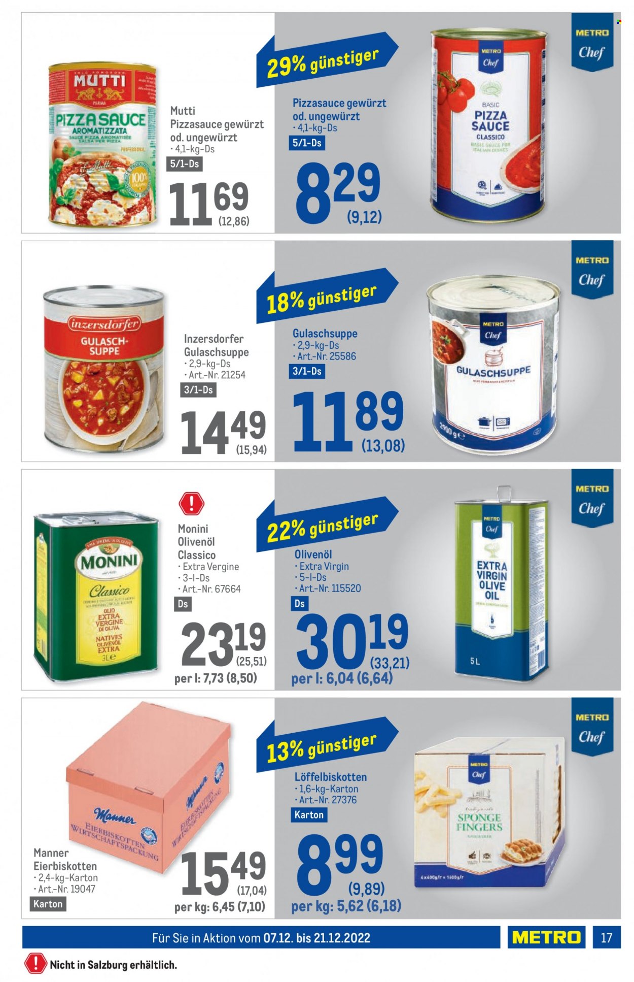 Angebote Metro - 7.12.2022 - 21.12.2022. Seite 17