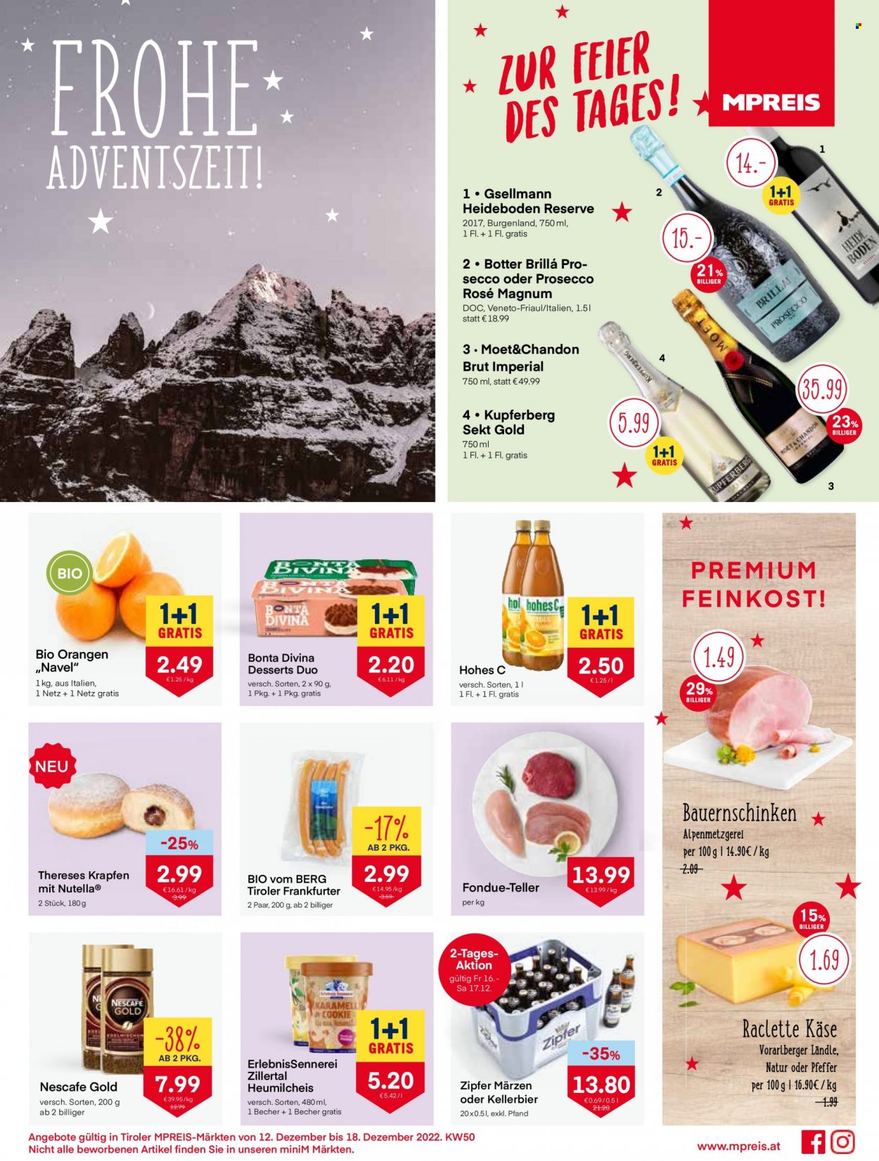 Angebote MPREIS - 12.12.2022 - 18.12.2022. Seite 1