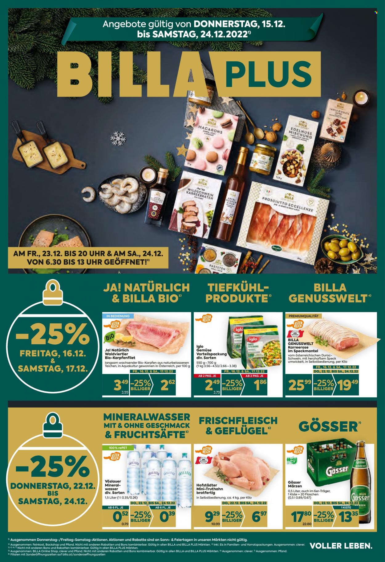 Angebote Billa Plus - 15.12.2022 - 24.12.2022. Seite 1