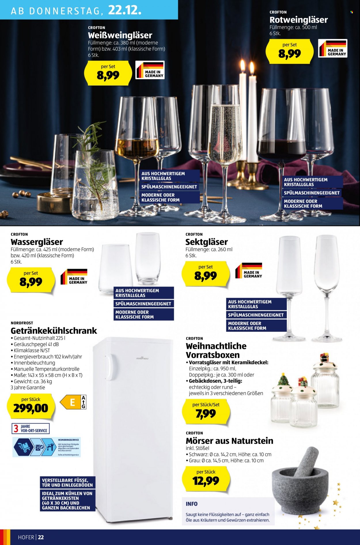Angebote Hofer - 16.12.2022 - 22.12.2022. Seite 22